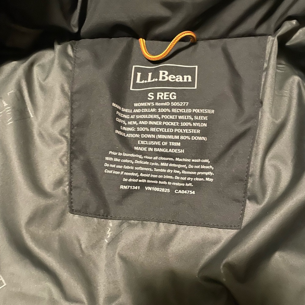 LL BEAN women’s parka jacket NWOT